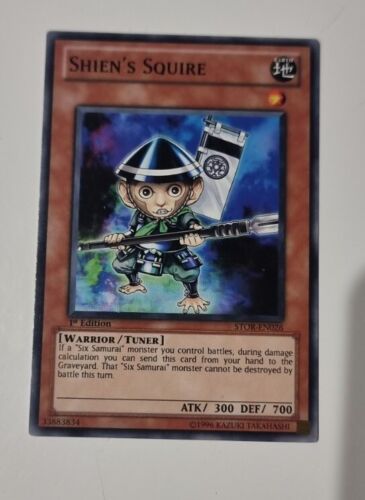 Shien's Squire - STOR-EN026 - Common 1st Edition - Yugioh TCG  - Picture 1 of 1
