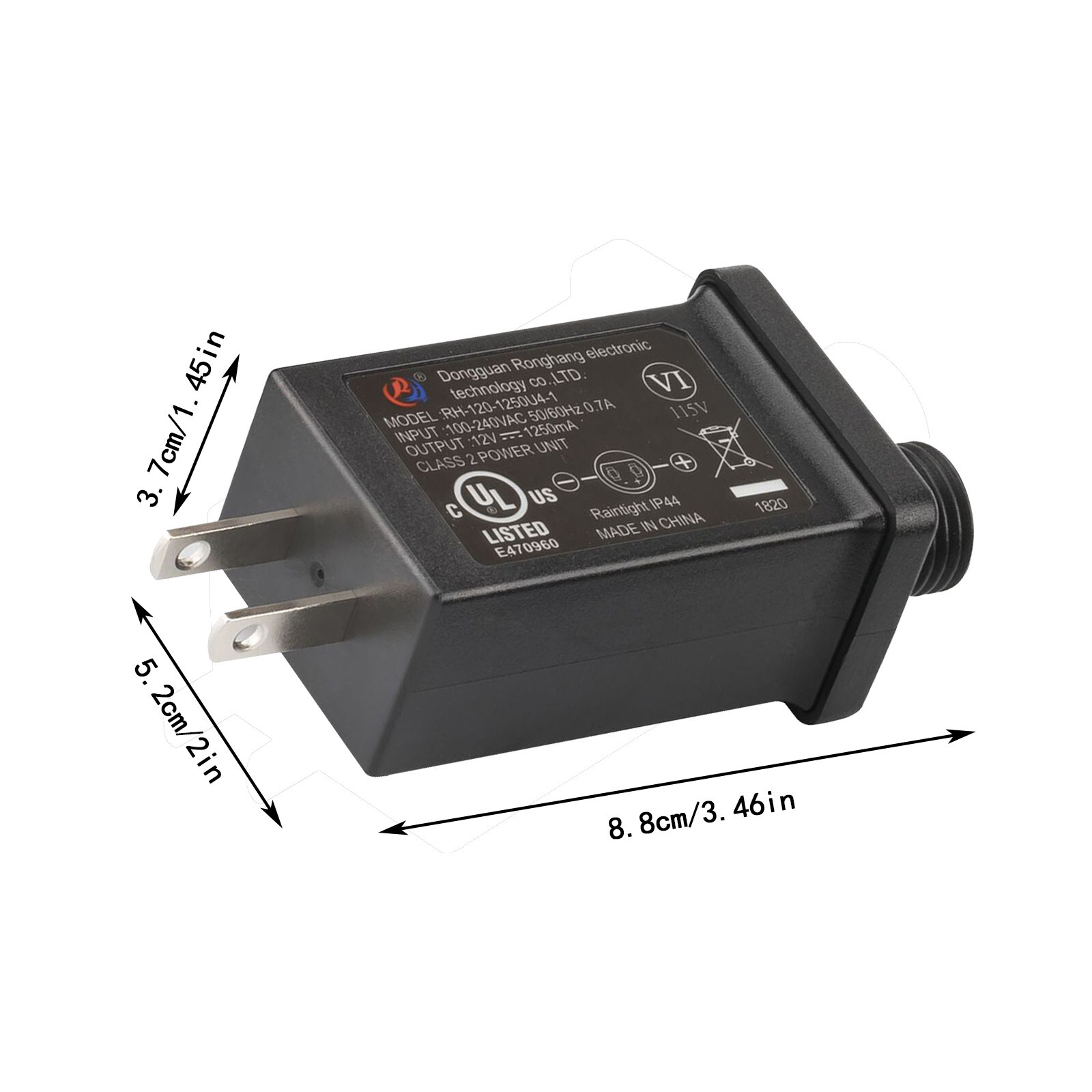 Replacement Yard Inflatable Adapter Power Supply Adaptor 12Vdc 1.0A