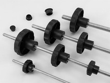 VERSTÄRKT !! 1 bis 10 Stück Drehknauf Knebelmutter Sterngriff Schrankgriff Knauf