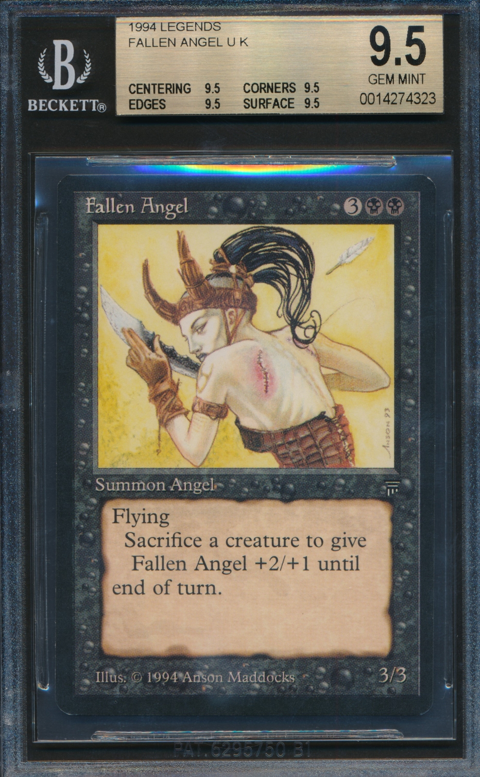 Legends Fallen Angel BGS 9.5 Graded Magic MTG (4323) -magicgraders-