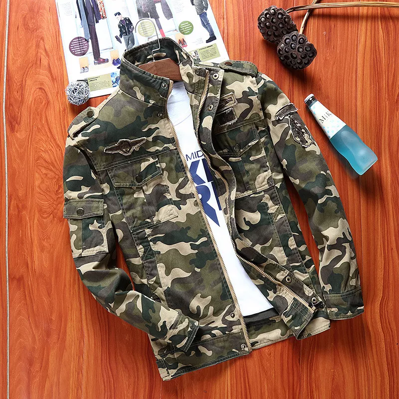 Army print jacket mens sale
