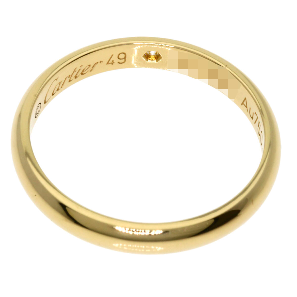 カルティエ　リング　K18 ダイヤモンド1P イエローゴールド　49 CARTIER カルティエ アニバーサリー 1P ダイヤモンド #49 リング
