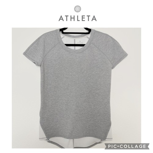 Athleta high low gray sweatshirt size 
