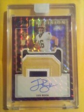 2021 Ian Book Panini One Purple Precision FACTORY Encased Patch Auto RPA #32/49