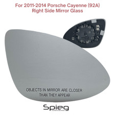 Passenger Side Mirror Glass For 2011-14 Porsche Cayenne 92a Heated Right Side