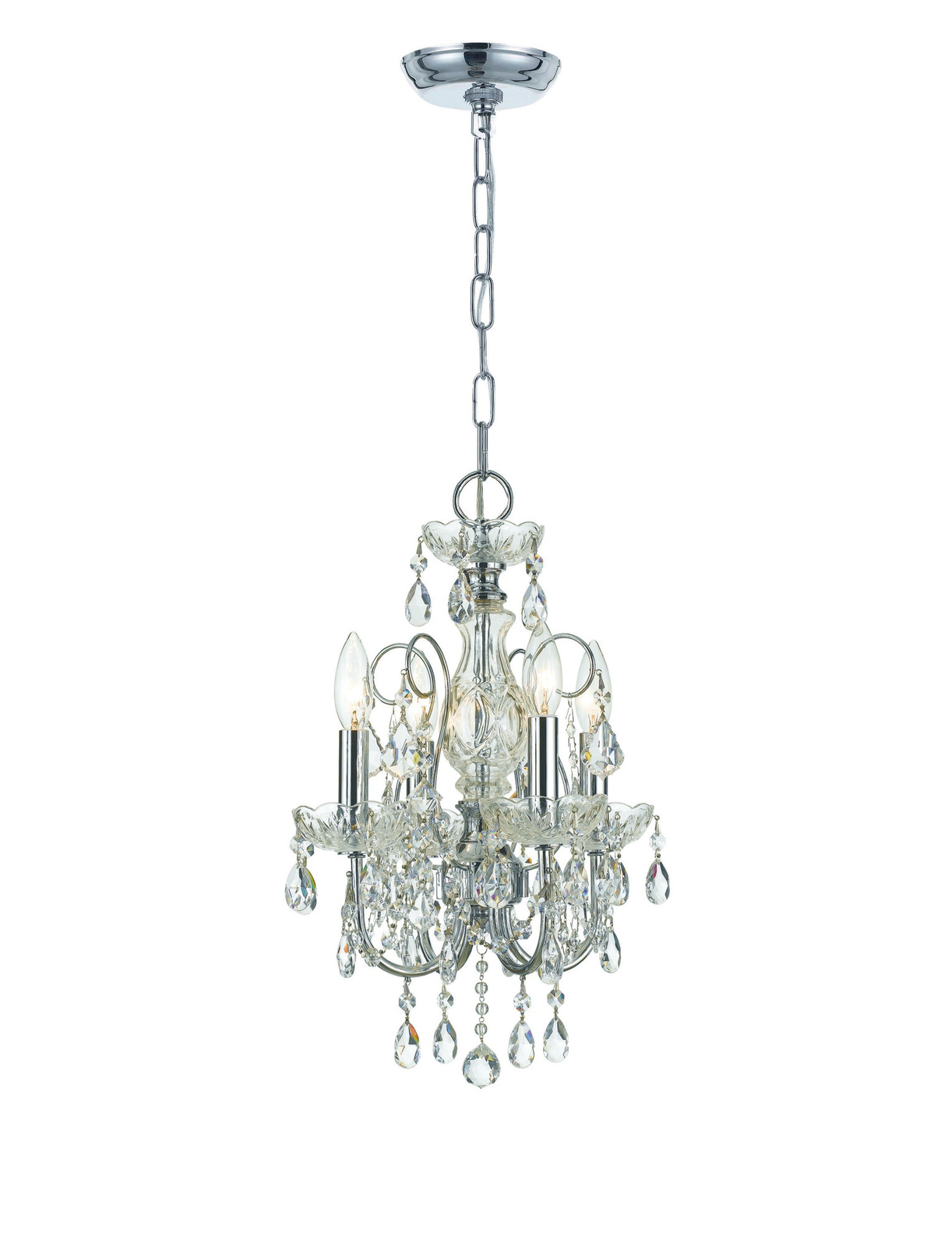 Crystorama Lighting Group 3224-CL-MWP Imperial 4 Light 12