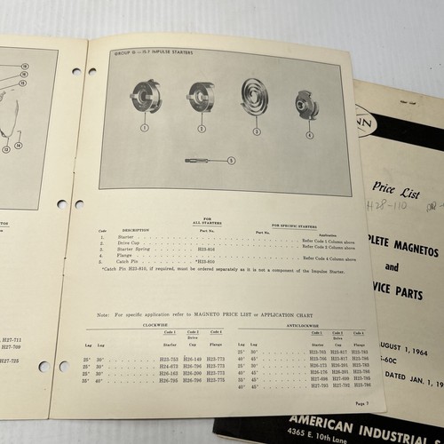 Two Eisemann Magneto Manuals Parts List. See Pics. - Picture 8 of 14