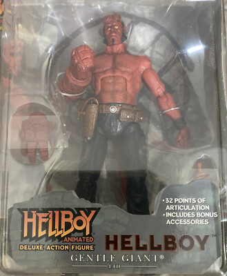 Gentle giantレアヘルボーイ セット Mezco neca Hellboy Animated Deluxe Action Figure Gentle Giant 2007 Rare NIP