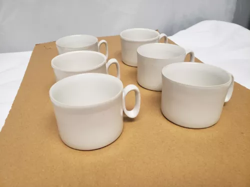 Vintage BENNINGTON POTTERS Vermont  Lot Of 5 Cups And Saucers, Rare HTF See Pics