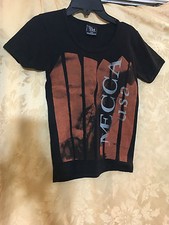 MECCA USA Good Things to Eat Black Cotton T-shirt Tee Size Small - Made in USA