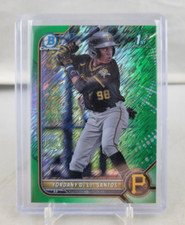 2022 Bowman Chrome 1st Yordany De Los Santos Green Shimmer Rookie RC # /99 SP