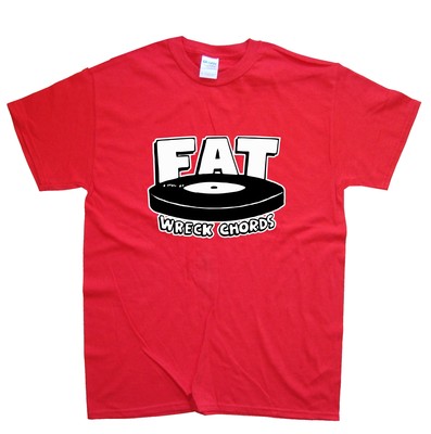 FAT WRECK CHORDS T-SHIRT sizes S M L XL XXL colours Black, Red