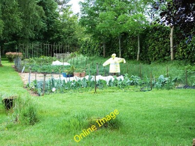 Foto 6x4 Vogelscheuche im Garten von Stobo March, Lyne Hallyne c2014