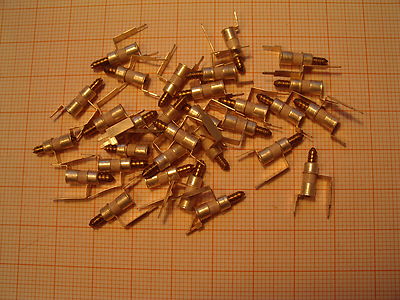 100x C-Trimmer 0,8pF - 3,8pF Trimmkondensator Rohrtrimmer stehend Philips Valvo
