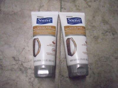 New ! 2 X 3 FL oz Suave Cocoa Shea Nourishing Lotion Infused with Pure Cocoa
