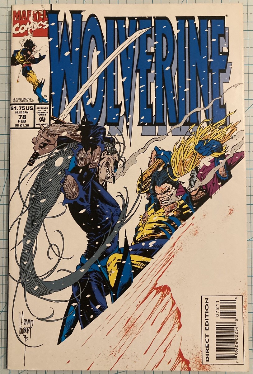 Wolverine #78 NM Adam Kubert Cover Art 1994 Marvel Comics | eBay