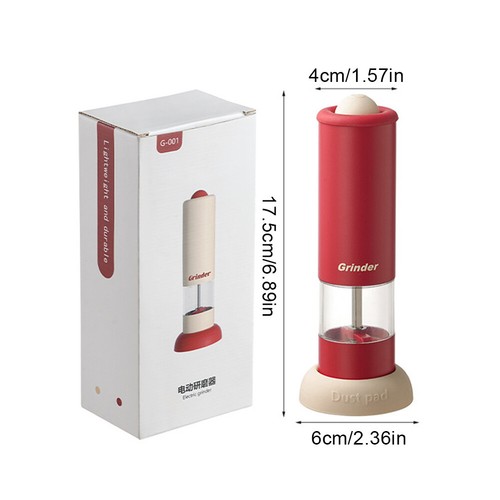Automatic Salt Pepper Mill USB Rechargeable Electric Spice Mill for Home Kitchen - Bild 7 von 21