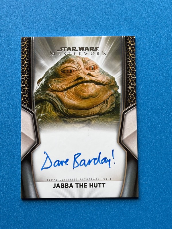2025 Topps Star Wars Masterwork David Barclay Jabba The Hutt Auto A-DB