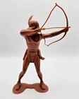 Vintage 1960s Marx 6" Indian Warrior Shooting Bow. Fully Intact. f24 READ!