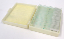 25pc Prepared Glass Microscope Slides in Plastic Case with Plant, Animal Reptile