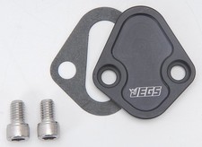 Jegs Fuel Pump Block-off Plate Big Block Chevy Ford And Pontiac Anodized Black