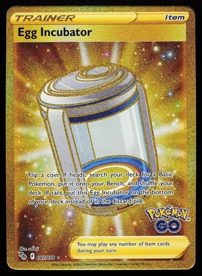 Egg Incubator 087/078 Secret Rare Pokemon GO Pokemon Card