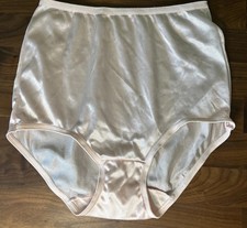 Vtg Adonna 100 Nylon Pink Panties Second Skin Satin Hi Cut JCPenney Rare Sz 5
