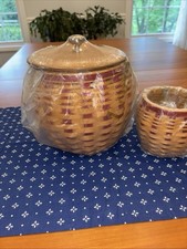 Longaberger Large Strawberry Cannister Basket...
