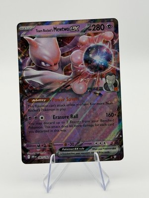 Pokémon TCG Team Rockets Mewtwo EX Double Rare Card