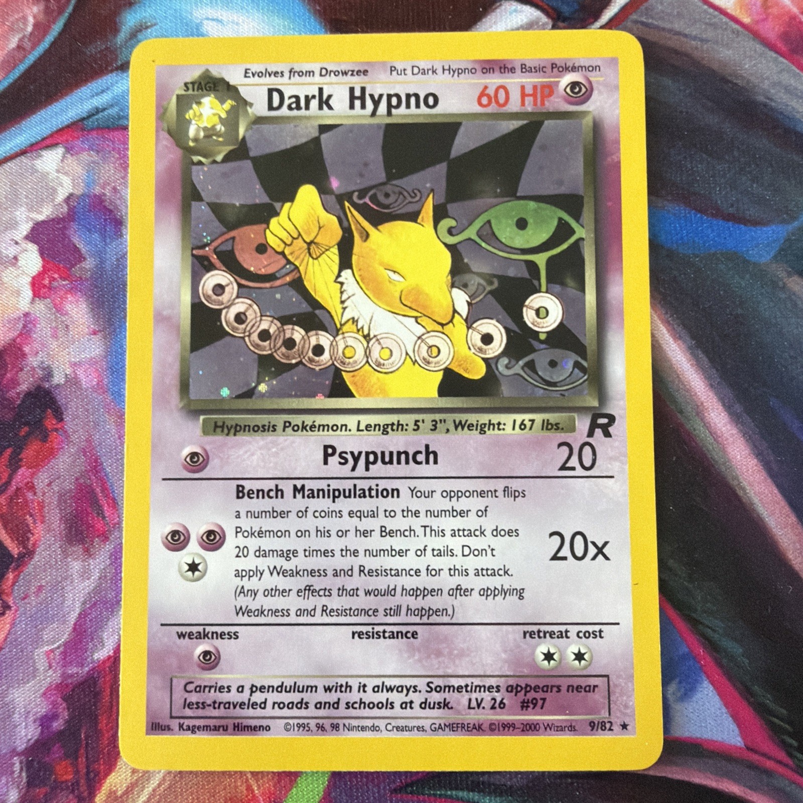 Dark Hypno Team Rocket Holo NM 9/82