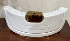 RARE 3 Pc Wizo Shana Tova Ceramic Chanukah Menorah Hebrew Hannukah Modern MCM