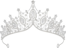 Vintage Tiaras and Crowns for Women Queen Crown Costume Headpiece for Halloween