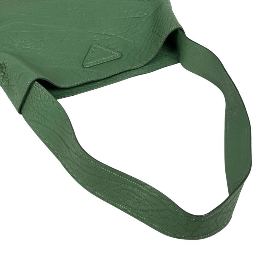 PRADA 23SS Leather Triangle Shoulder Bag Green #BS717 thumbnail 9