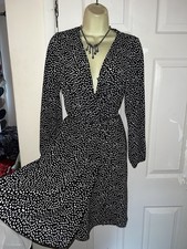 Spotty wrap  Dress Size 8 evening 
