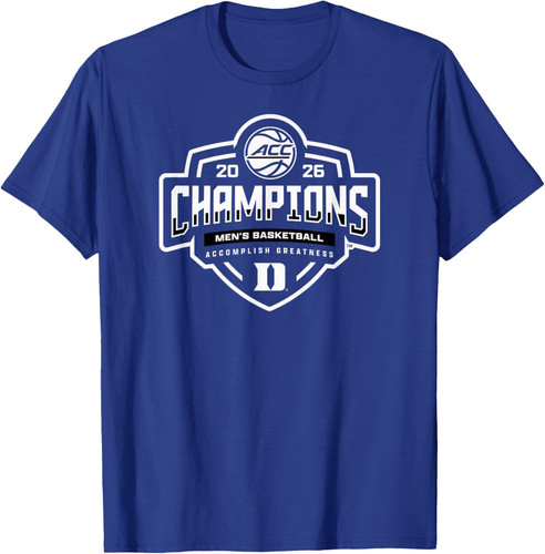 Duke Blue Devils Men's Basketball Acc Champs 2026 Unisex T-Shirt