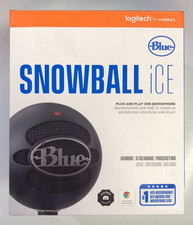 Blue Snowball iCE USB Mic for Recording  Streaming on PC  Mac - Black
