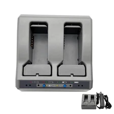 Dual Battery Charger for Trimble GPS S8 S6 R6 R7 R8 R10 Battery, New Update D...