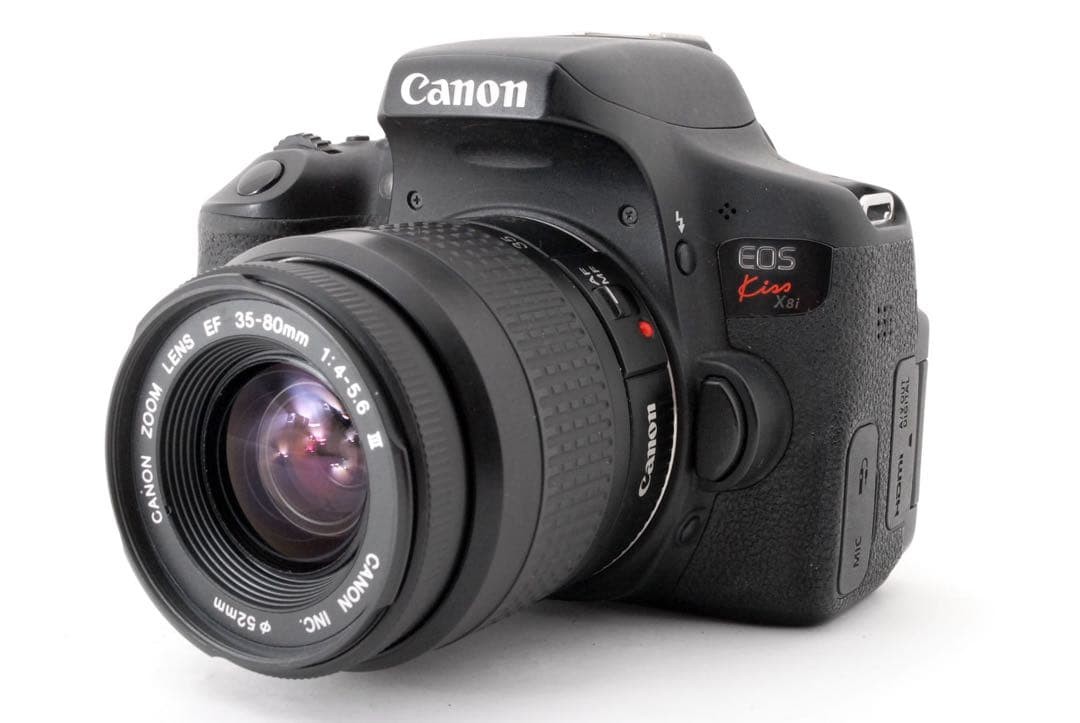 【 Dansharin⠀】Canon EOS Kiss X8i Canon EOS Kiss X8i Digital SLR Camera with EF 38-80mm Lens