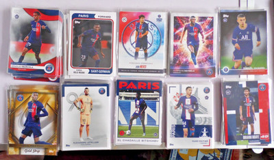 Paris Saint Germain, 82 Karten TEAM SET KONVOLUT, gemischte Jahreszeiten, keine Doppelten