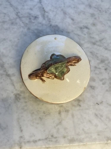 Vintage 1950's Mccoy Teapot Ivy Leaf Pattern  REPLACEMENT LID ONLY