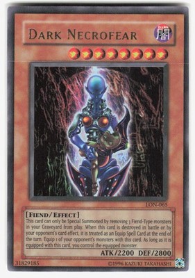 Dark Necrofear Ultra Rare Labyrinth of Nightmare LON-065 MP