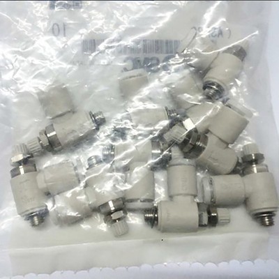 1Bag/10pcs SMC AS1201FG-M5-04 Air Flow Control Valve Stainless Steel,  KD #am