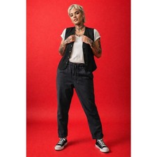 WILDFANG Gray The Essential Drawstring Casual Pants Trousers Women's Size Large