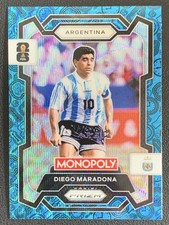 Diego Maradona 2026 Monopoly Prizm Fifa World Cup Four Corners Green Wave #3 -z