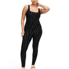 Diane Von Furstenberg Black Patterned Jumpsuit