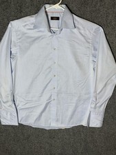 ETON Ganghester 1928 Dress Shirt Size 41  16 Large Blue Button Up Shirt