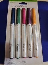 CRICUT 2004585 FINE .4 -POINT PEN SET, TAPESTRY 5 COUNT .4MM NEW