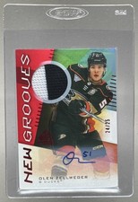 Olen Zellweger 2024 Upper Deck SP Game Used Red New Grooves RC Patch Auto /25
