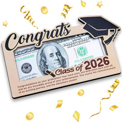 Graduation Gifts 2026 Money Holder Grad Clip Small, Cream