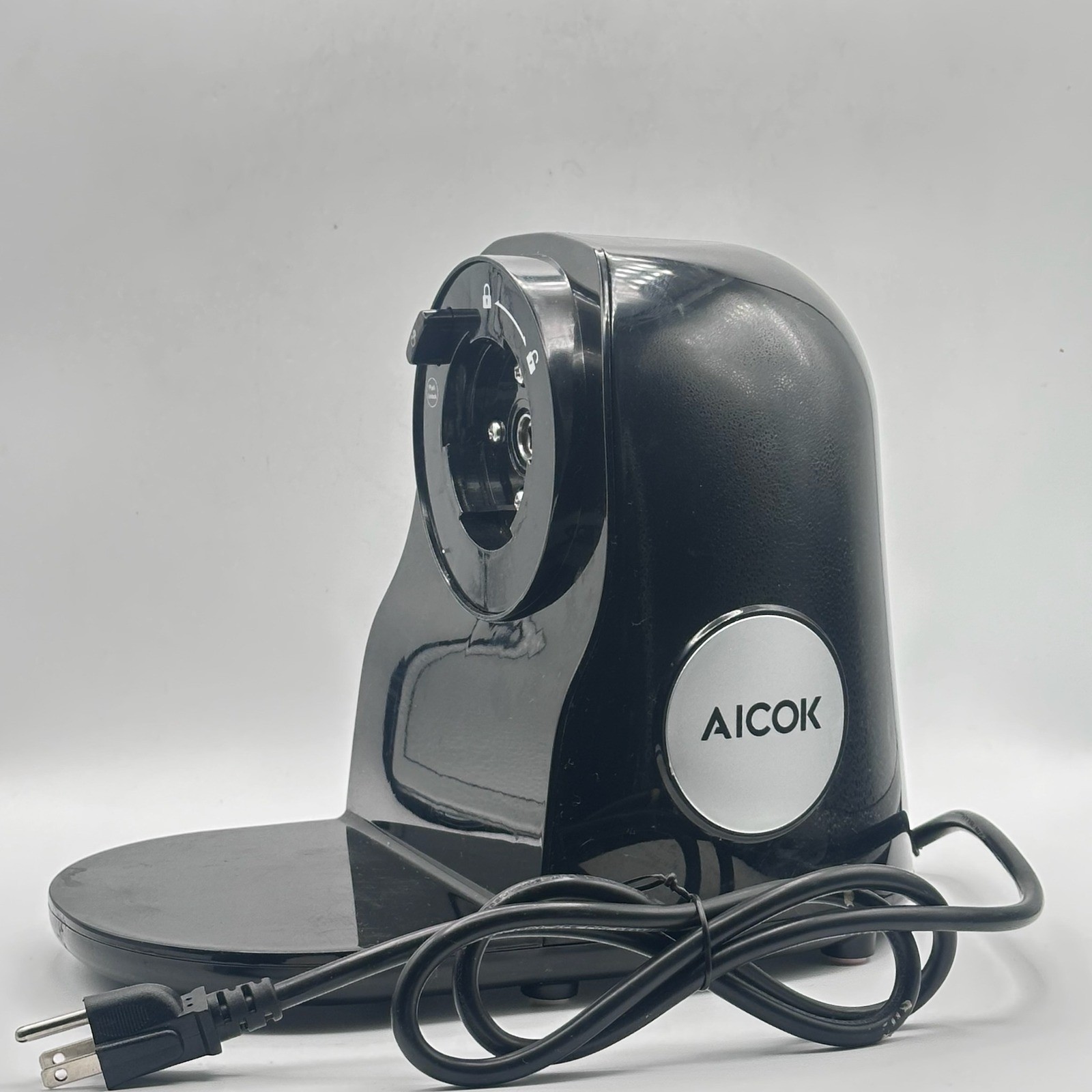 AICOK Black Electric Coffee Grinder Burr Grinder Adjustable Settings